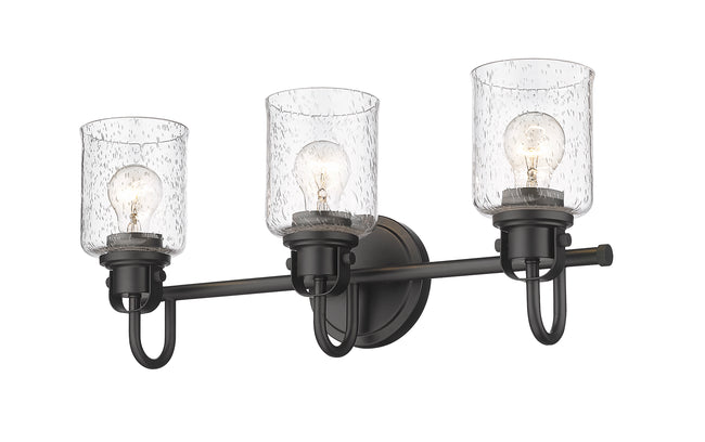 340-3V-MB - Kinsley 3 Light 22" Vanity - Matte Black