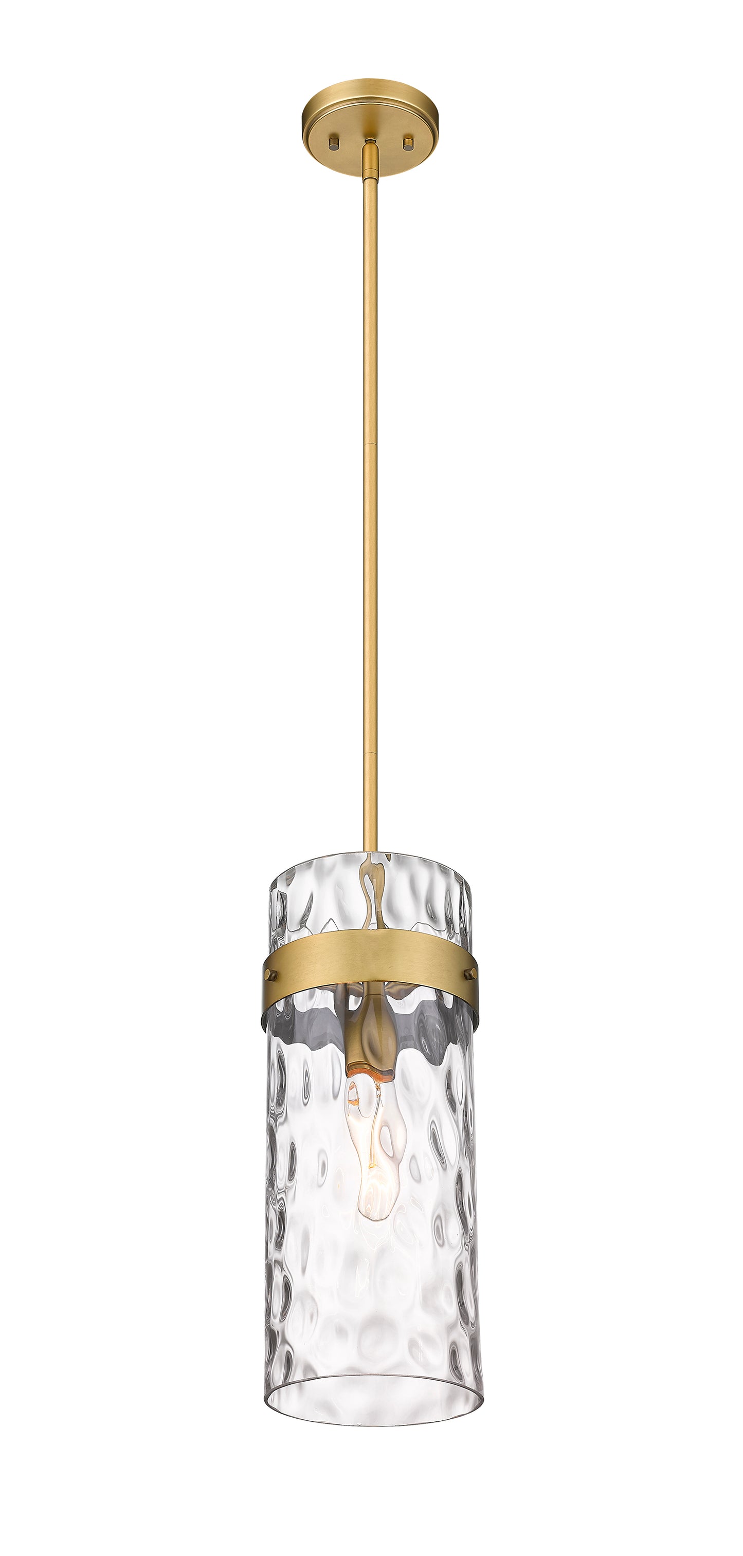 3035P6-RB - Fontaine 1 Light 6" Pendant - Rubbed Brass