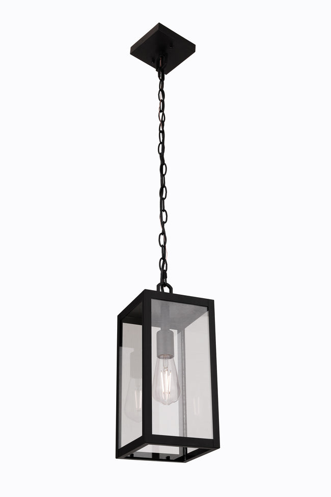ZA7111-TB - Harris 1 Light 6.5" Wide Outdoor Pendant - Textured Black