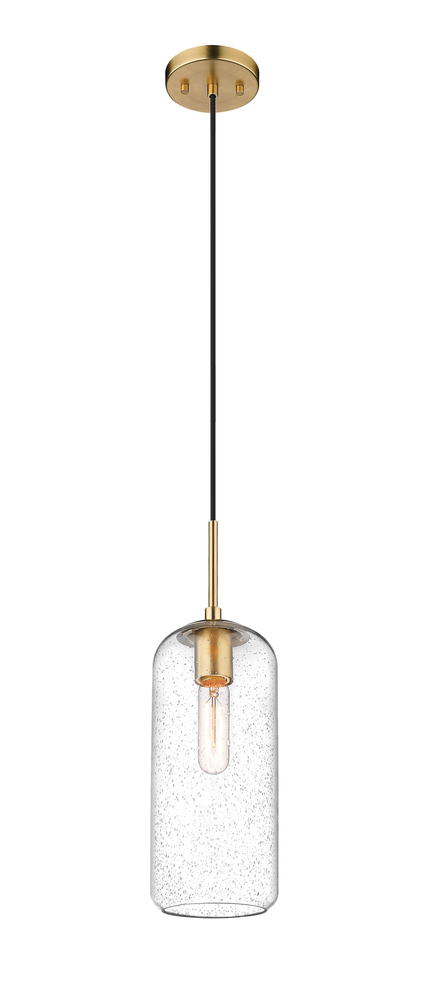738P17-HBR - Monty 1 Light 5" Pendant - Heritage Brass