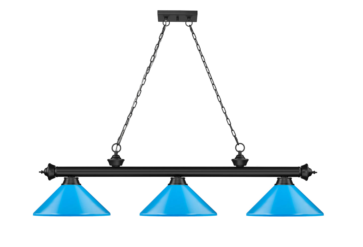 2306-3MB-MEB - Cordon 3 Light 58" Billiard - Matte Black