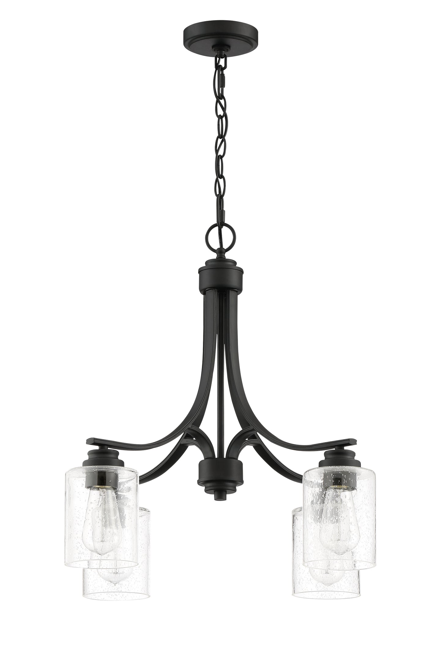 50524-FB - Bolden 4 Light 23" Wide Chandelier - Flat Black