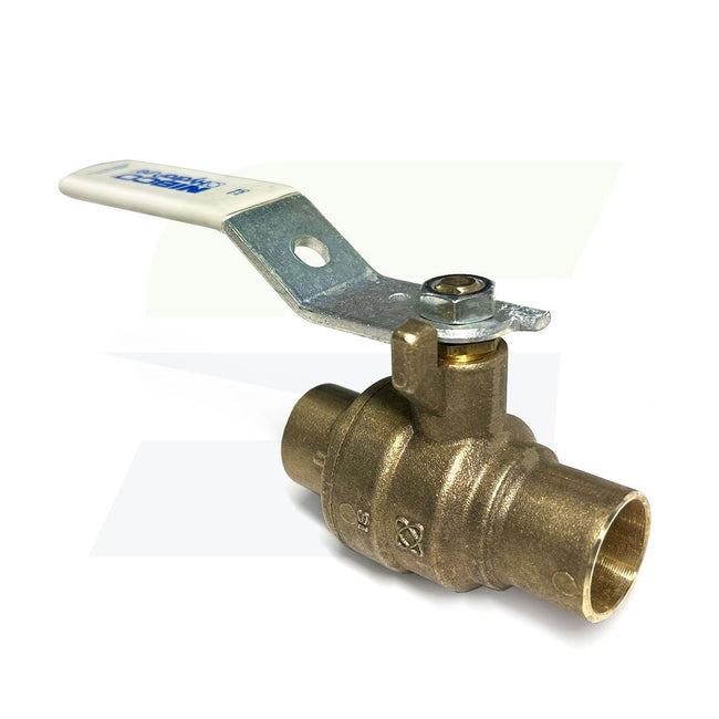 NJ99018 - 3/4" Solder Lead-Free Ball Valve - S-685-80 - Silicon Bronze