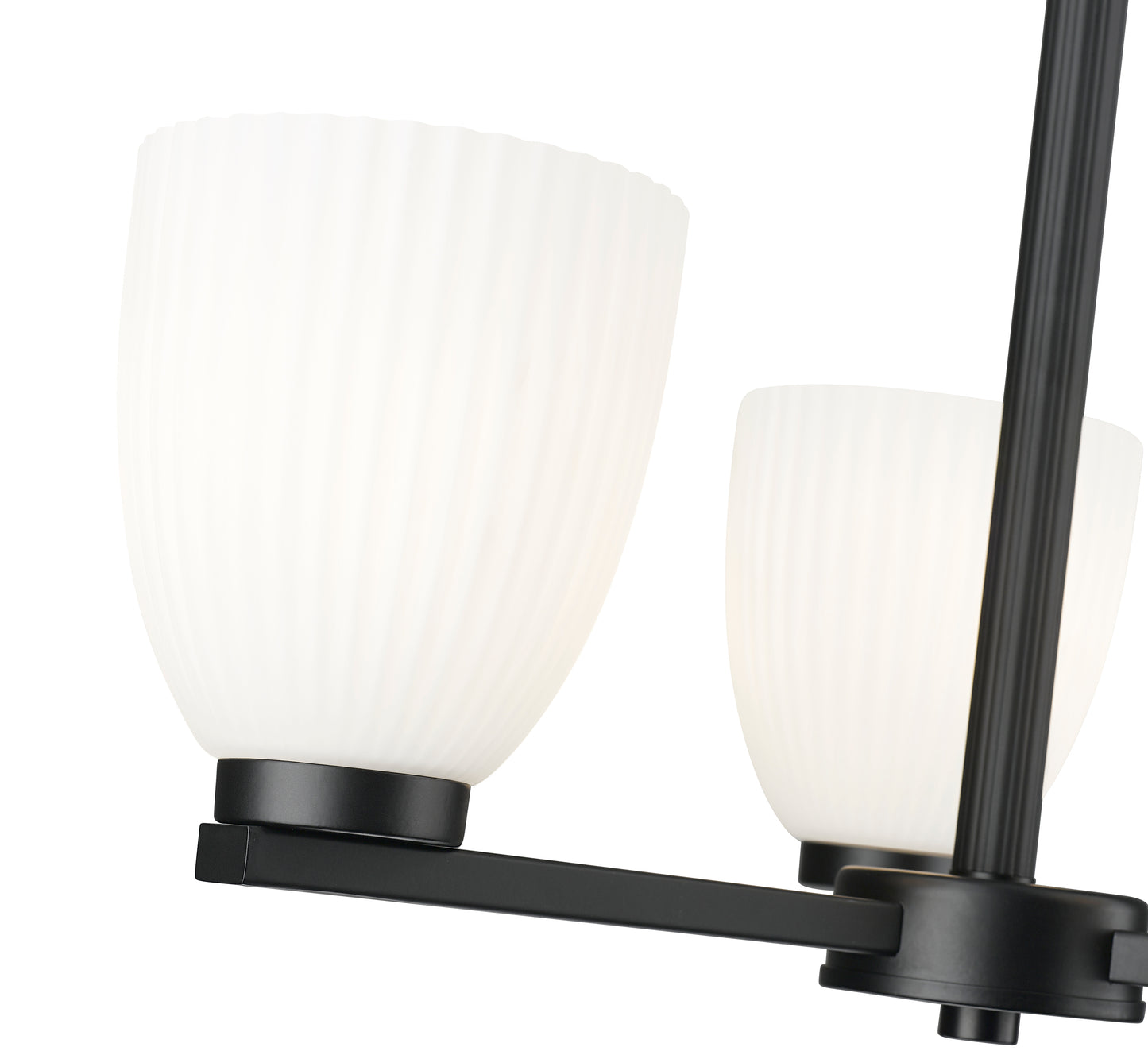 7518-3MB - Naya 3 Light 19" Chandelier - Matte Black