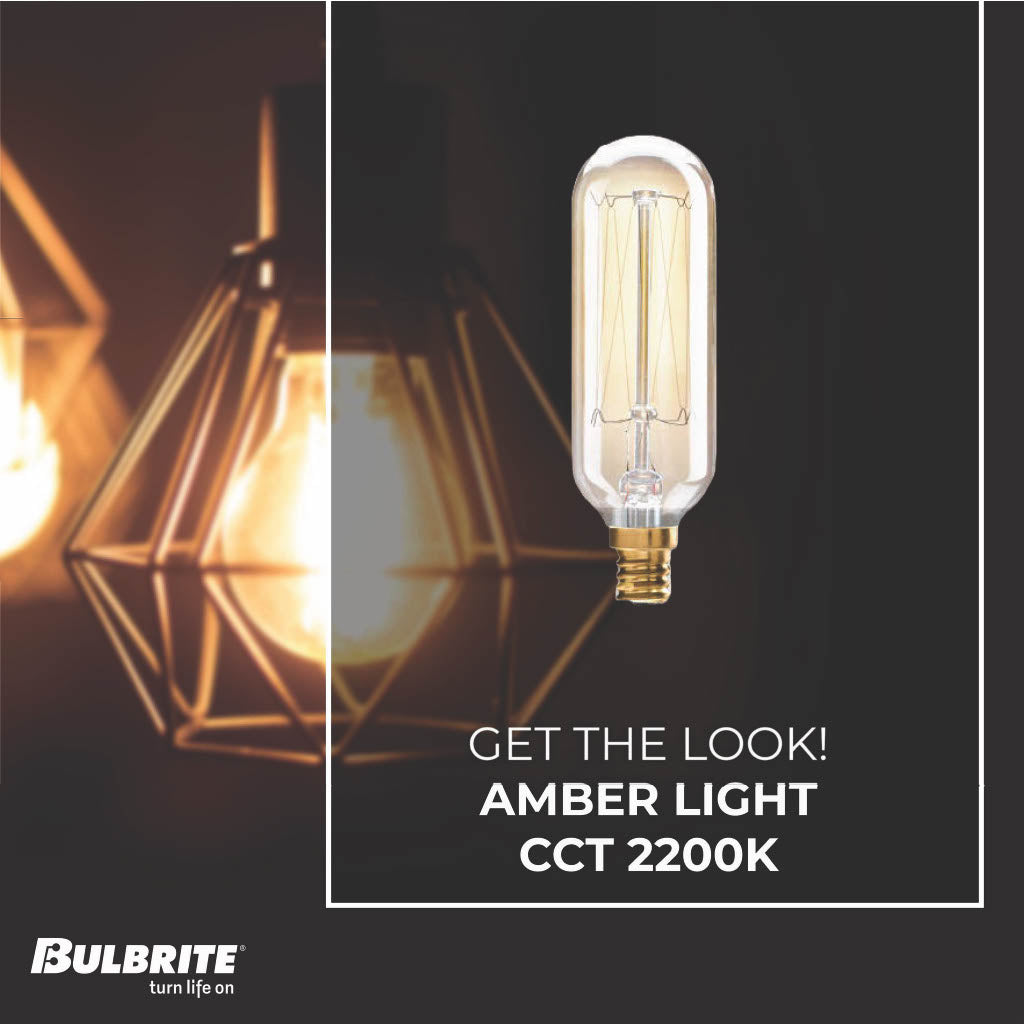 132517 - Dimmable Antique T8 Incandescent Candelabra Light Bulb - 40 Watt - 2200K - 6 Pack