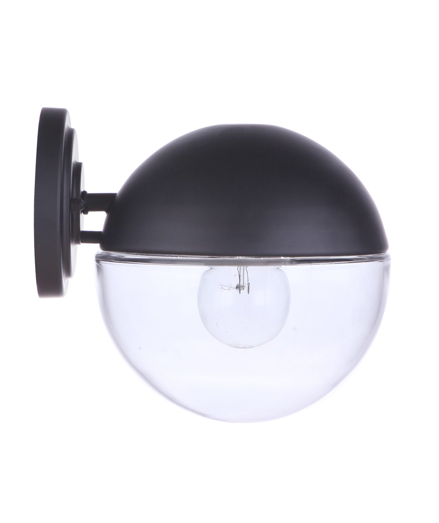 ZA3414-MN - Evie 1 Light 7.88" High Outdoor Wall Lantern - Midnight