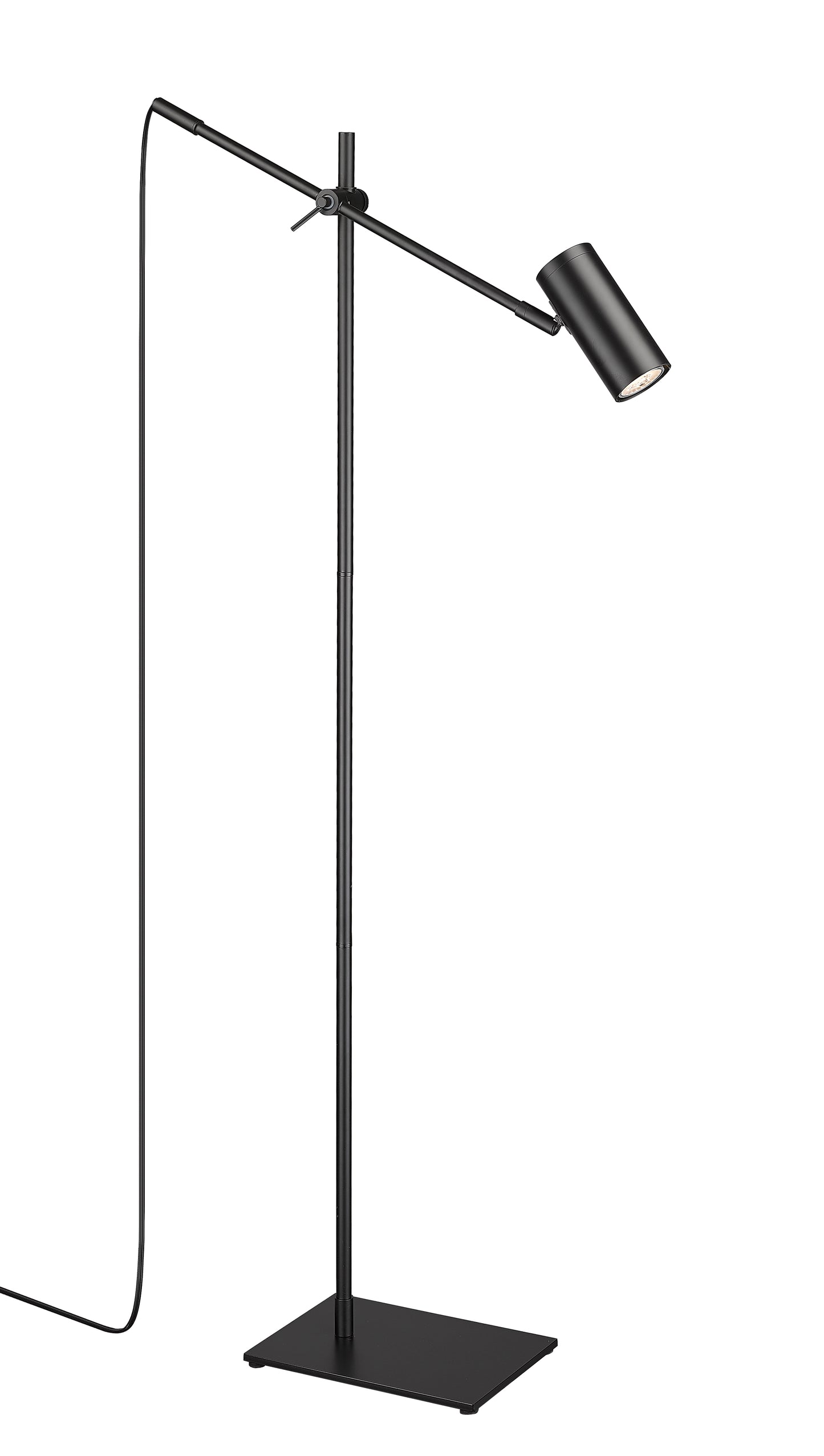 814FL-MB - Calumet 1 Light Floor 48" Lamp - Matte Black