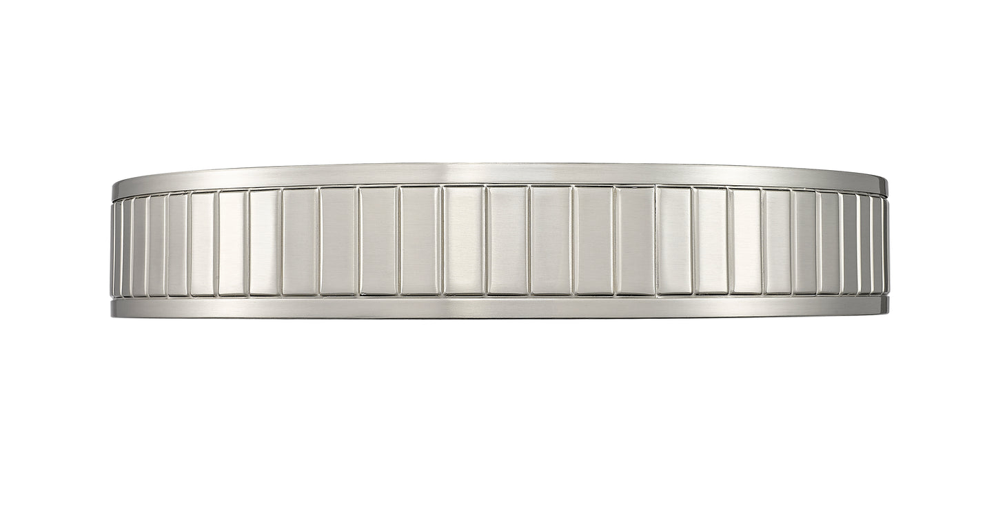 1005F16-BN-LED - Madison 1 Light Flush 16" Mount - Brushed Nickel