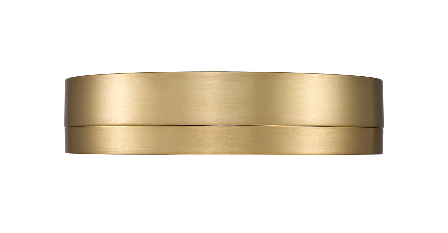 1006F12-MGLD-LED - Algar 1 Light Flush 12" Mount - Modern Gold