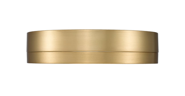 1006F12-MGLD-LED - Algar 1 Light Flush 12" Mount - Modern Gold