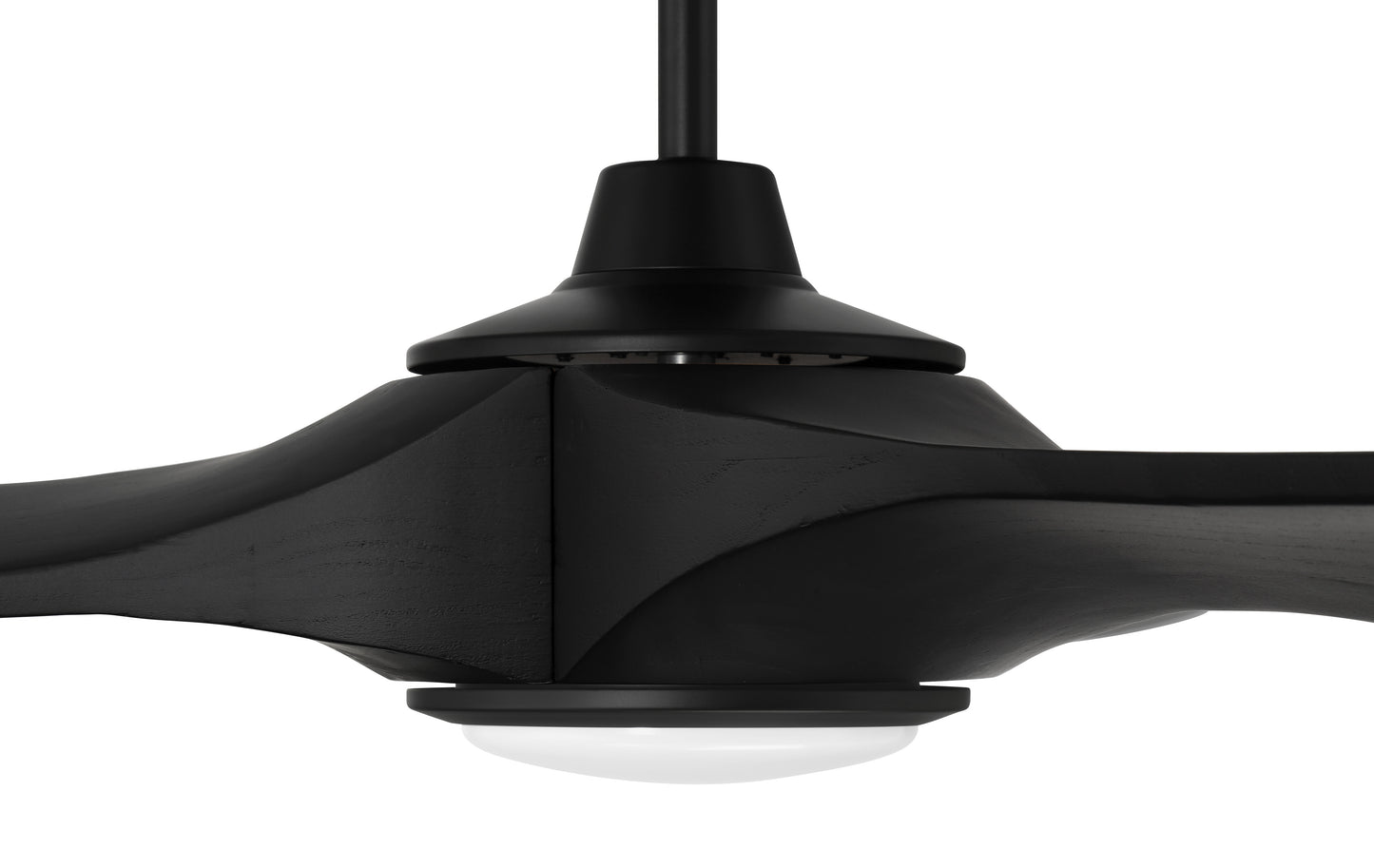 EVY60FB3-NWF - Envy 60" Ceiling Fan, Damp Rated, no Wifi 60" 3 Blade Indoor Outdoor Ceiling Fan with Light Kit - Flat Black