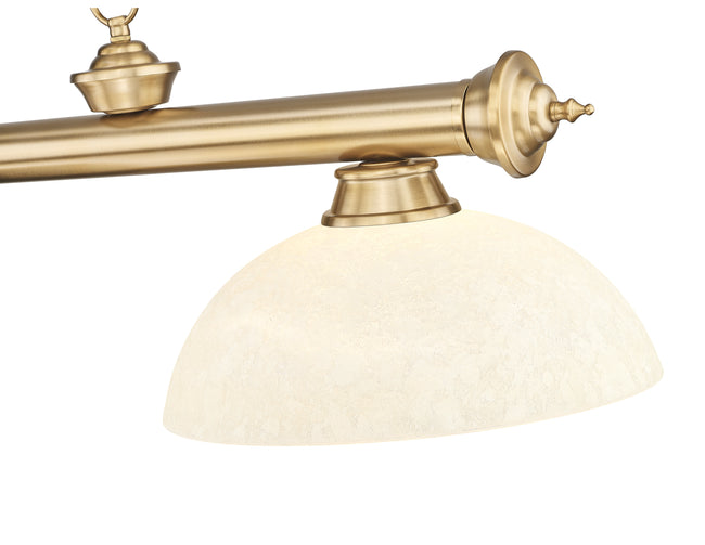 2306-3HBR-DGM14 - Cordon 3 Light 57" Billiard - Heritage Brass