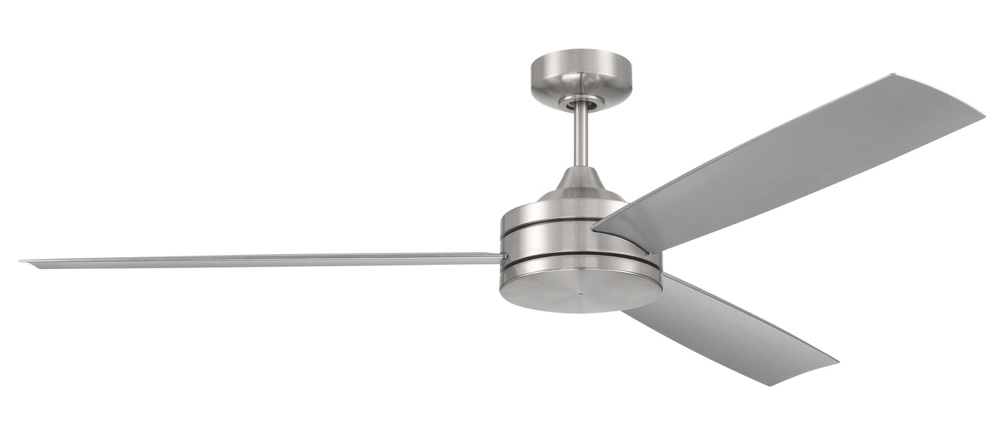 INS62BNK3 - Inspo 62 62" 3 Blade Indoor Outdoor Ceiling Fan - Brushed Nickel
