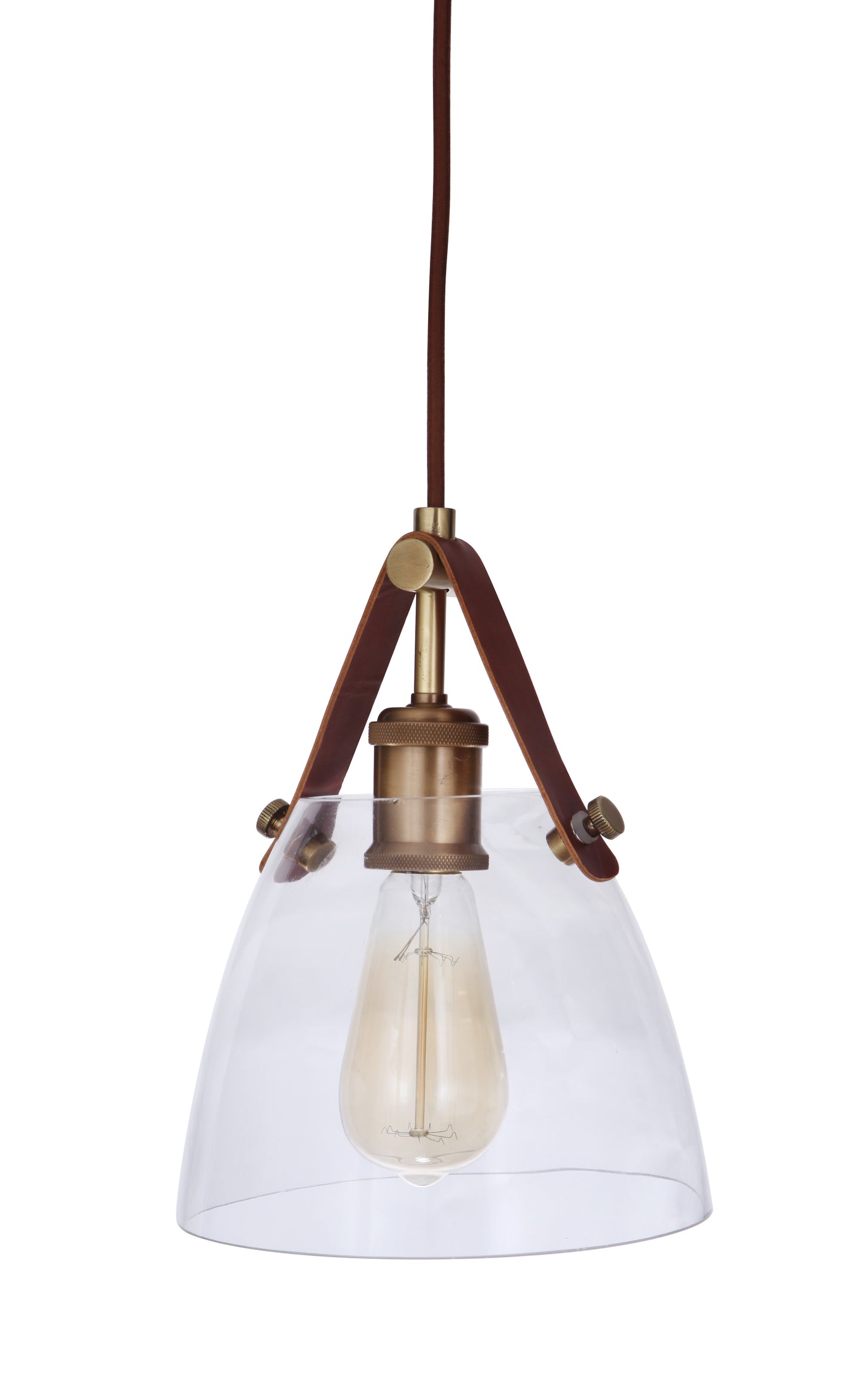 51391-VB - Hagen 1 Light 7.87" Wide Pendant - Vintage Brass