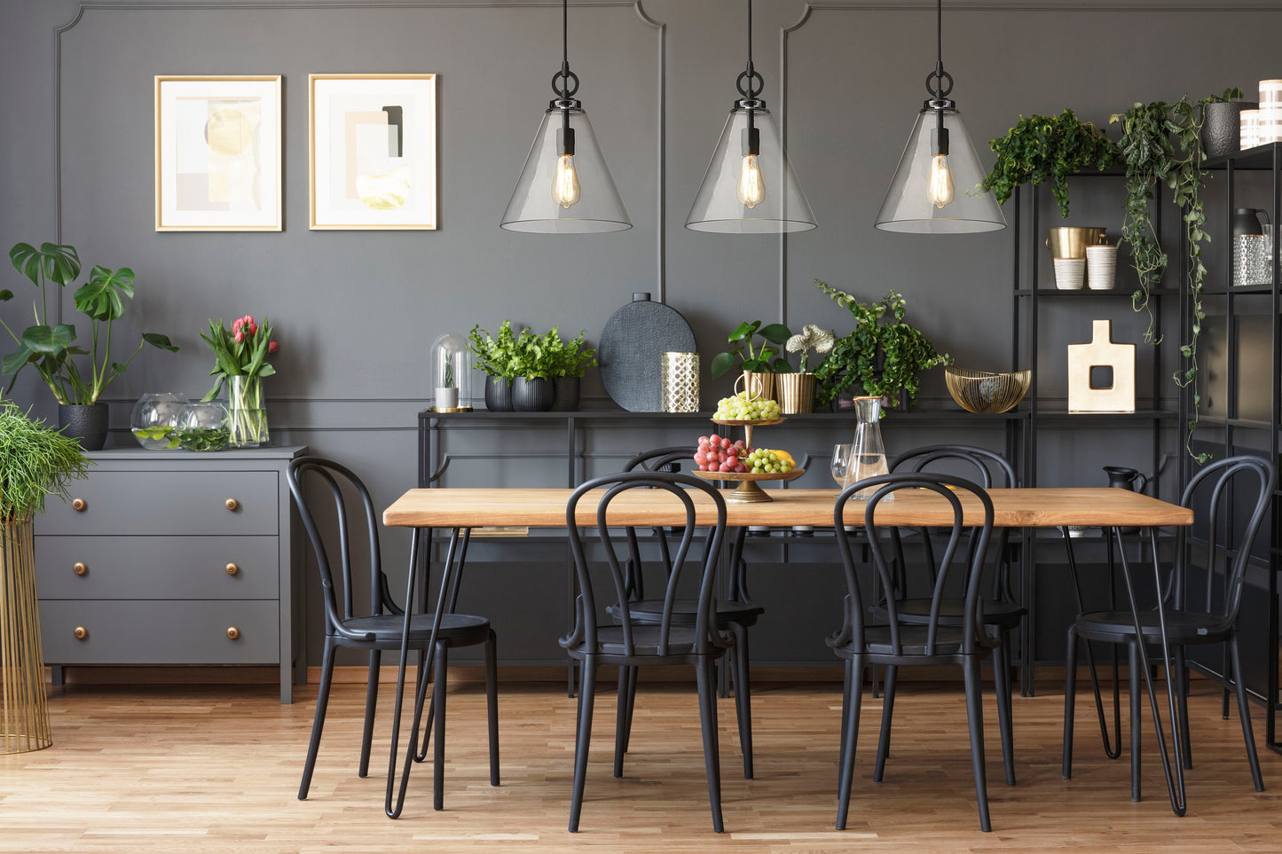 3034P11-MB - Harper 1 Light 12" Pendant - Matte Black