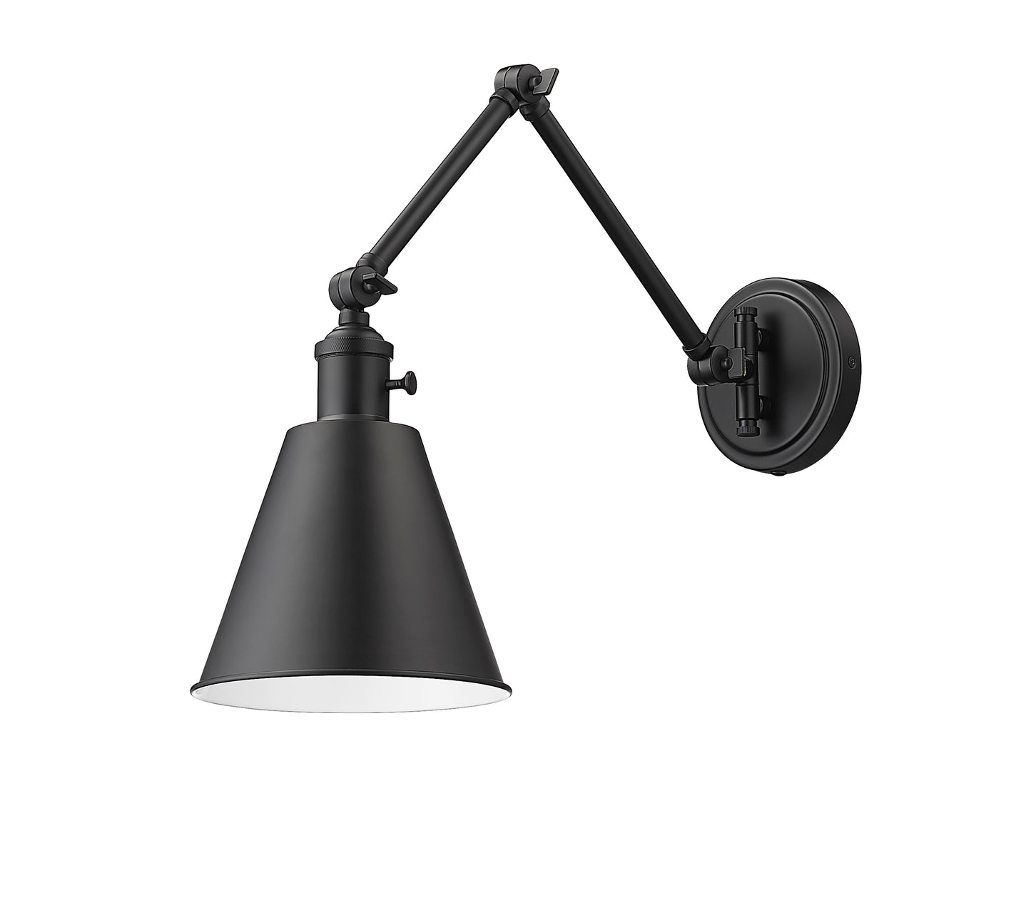349S-MB - Gayson 1 Light Wall 8" Sconce - Matte Black
