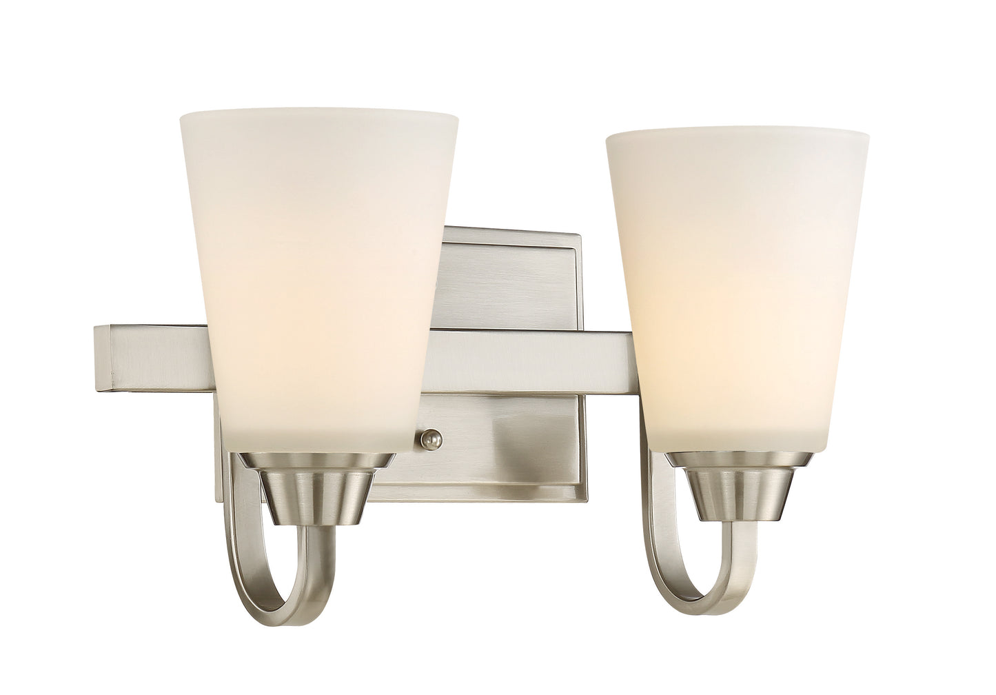 41902-BNK - Grace 2 Light 14" Wide Vanity Light - Brushed Nickel