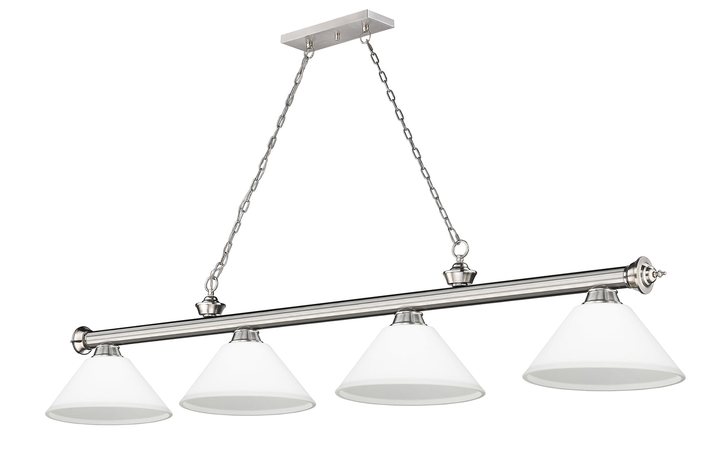 2306-4BN-AMO14 - Cordon 4 Light 81" Billiard - Brushed Nickel
