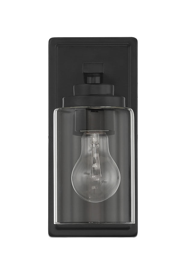 20404FB1 - Clark 1 Light 10" High Wall Sconce - Flat Black