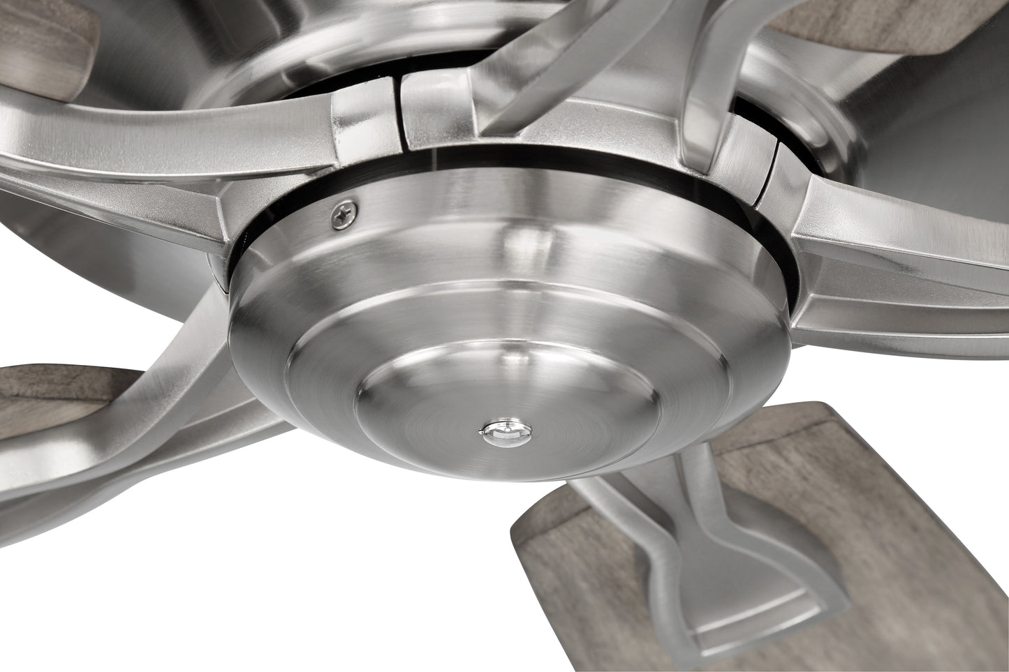 SNT60BNK5 - Santori 60 60" 5 Blade Indoor Outdoor Ceiling Fan with Light Kit - Brushed Nickel