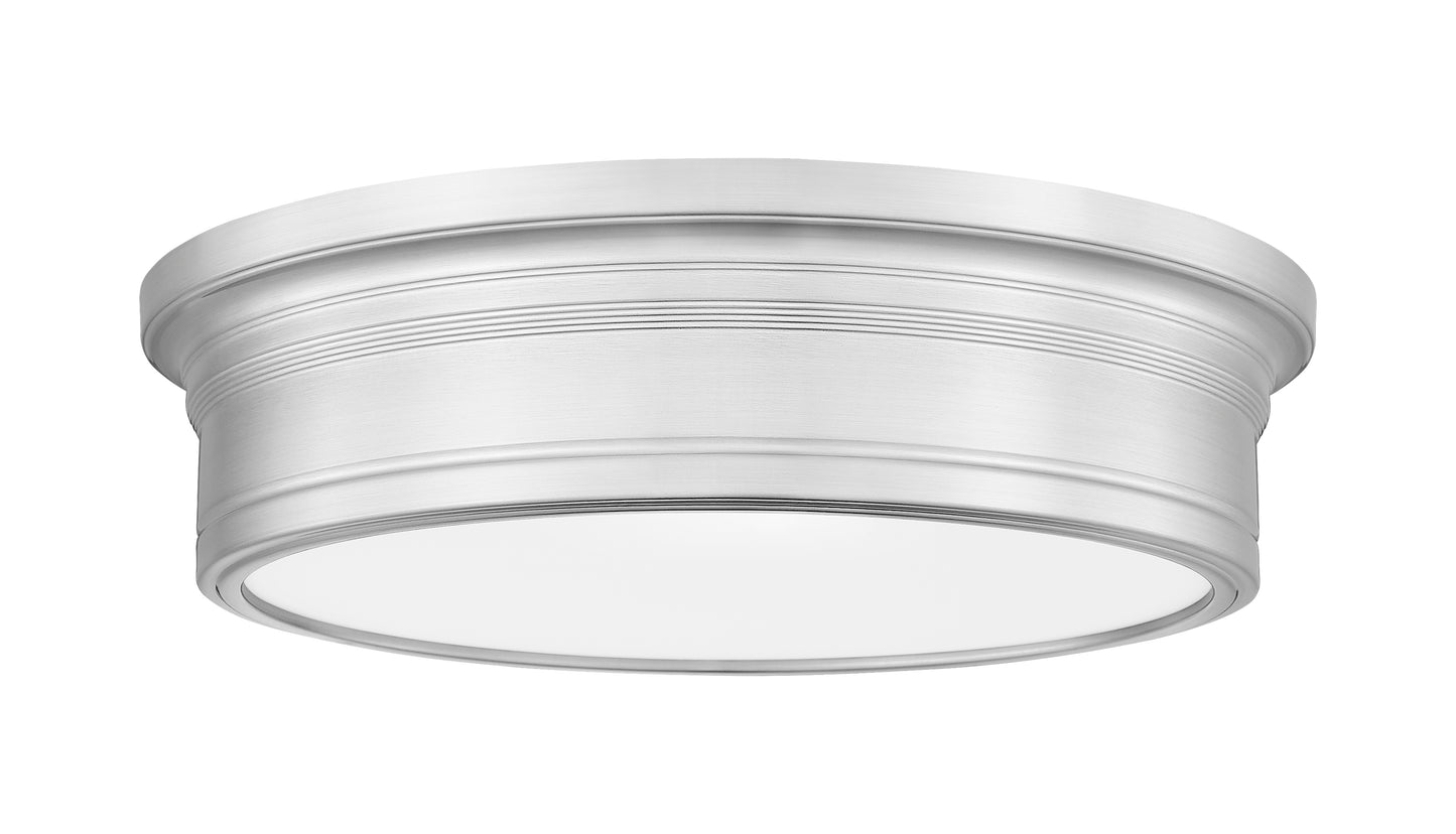 7702F16-BN-LED - Bentley 1 Light Flush 16" Mount - Brushed Nickel