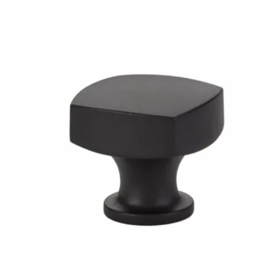 86451US19 - Freestone 1-1/2" Square Cabinet Knob - Urban Modern Collection - Flat Black