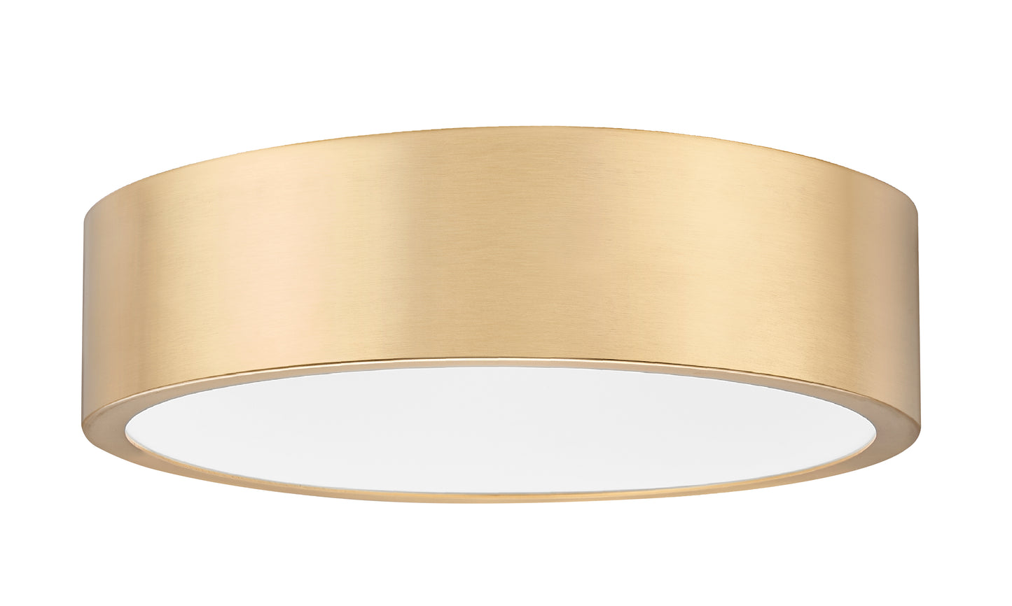 1017F16-MGLD-LED - Coronado 1 Light Flush 16" Mount - Modern Gold