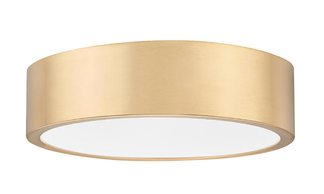 1017F16-MGLD-LED - Coronado 1 Light Flush 16" Mount - Modern Gold