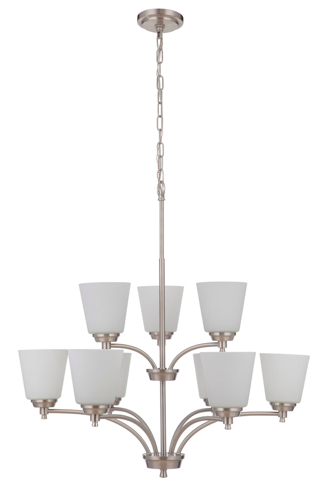50229-BNK-WG - Tyler 9 Light 32" Wide Chandelier - Brushed Nickel