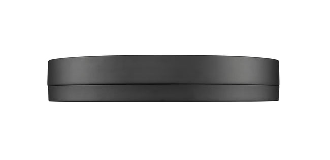 1006F16-MB-LED - Algar 1 Light Flush 16" Mount - Matte Black