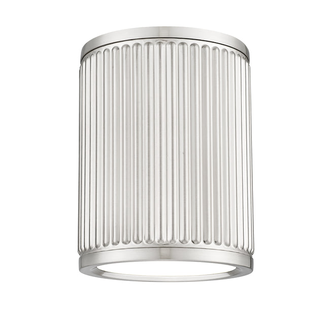 1013F6-BN-LED - Stari 1 Light Flush 6" Mount - Brushed Nickel