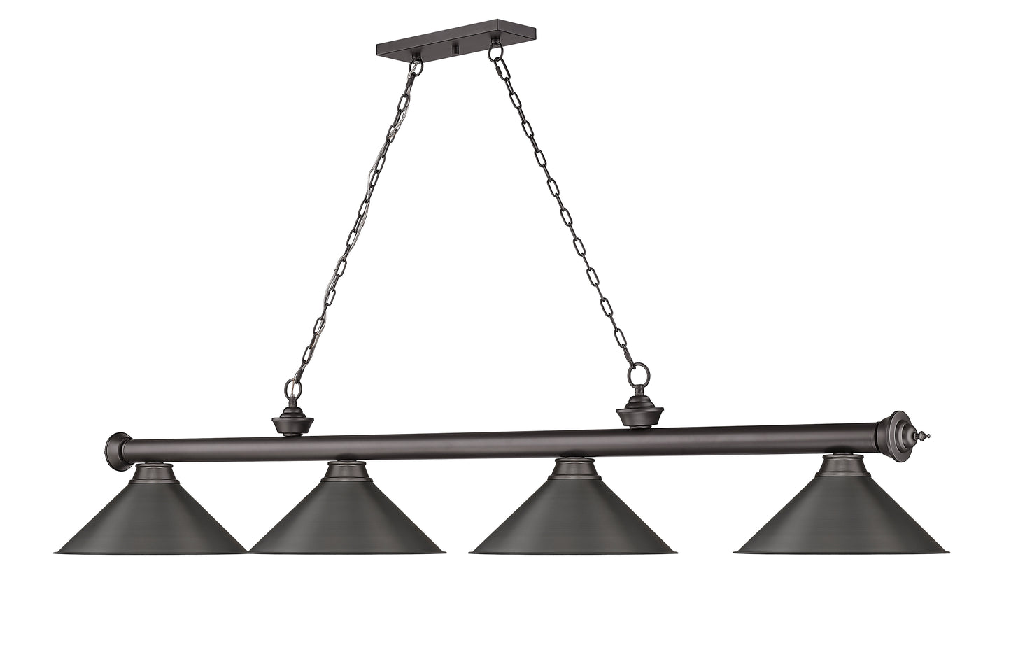 2306-4BRZ-BRZ15 - Cordon 4 Light 81" Billiard - Bronze