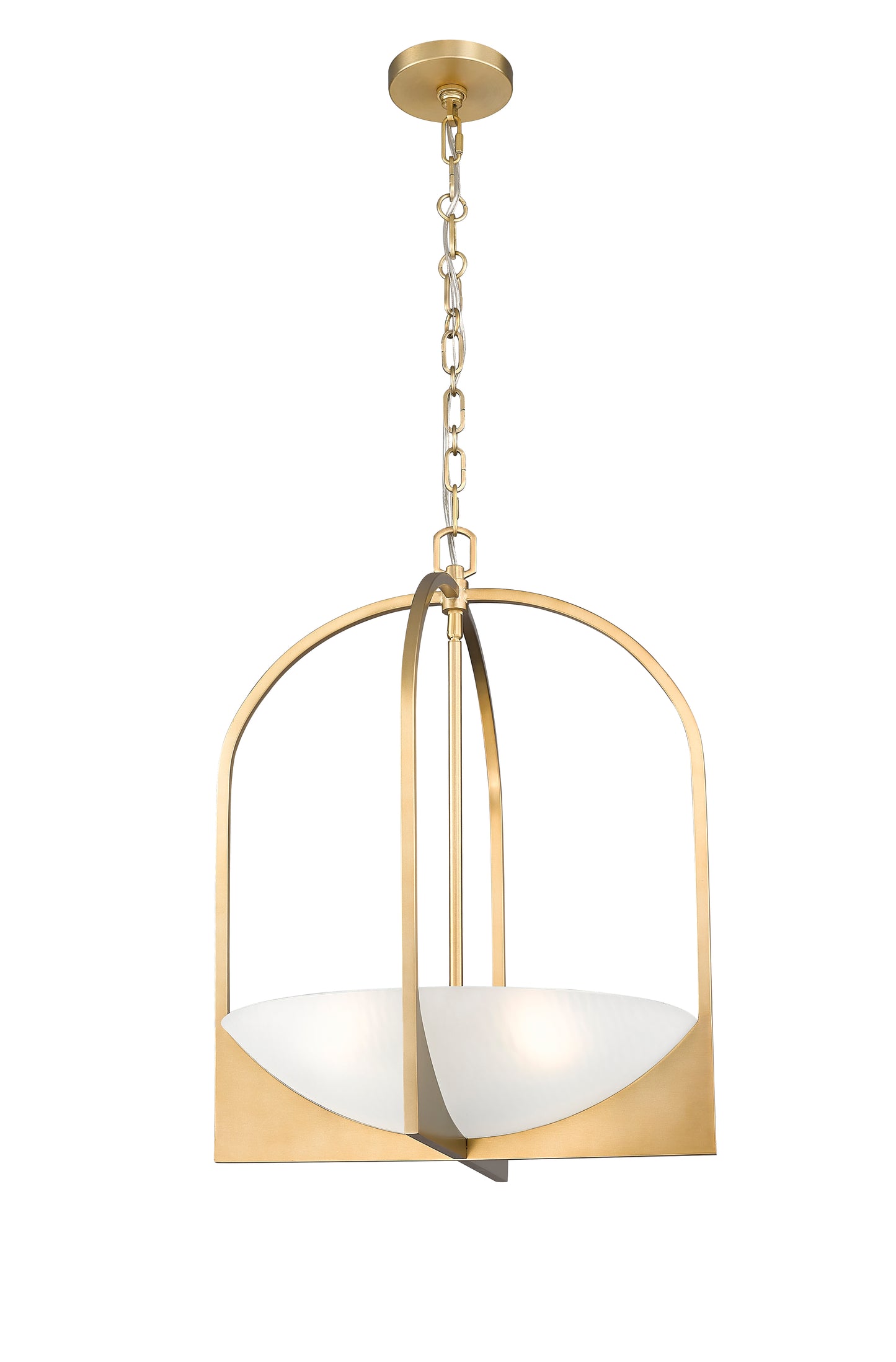 1947-24MGLD - Devon 4 Light 18" Pendant - Modern Gold