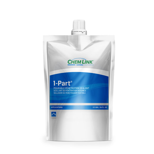 F1426GR - 1-Part Pourable Roof Penetration Sealant - 1/2 Gallon Pouch - Gray