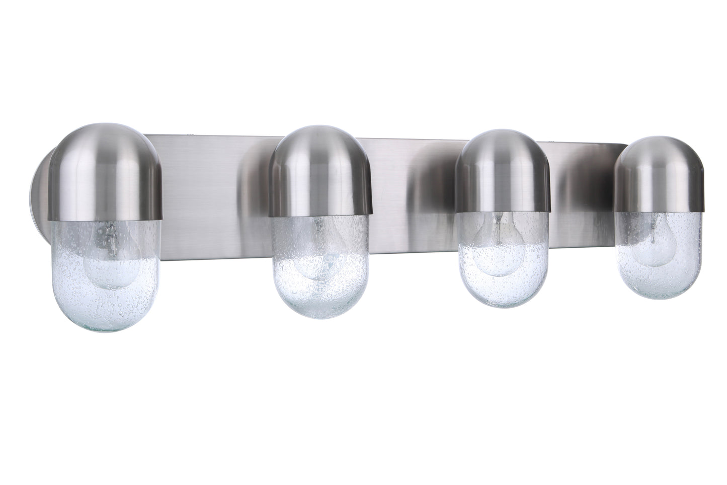 55004-BNK - Pill 4 Light 31" Wide Vanity Light - Brushed Nickel