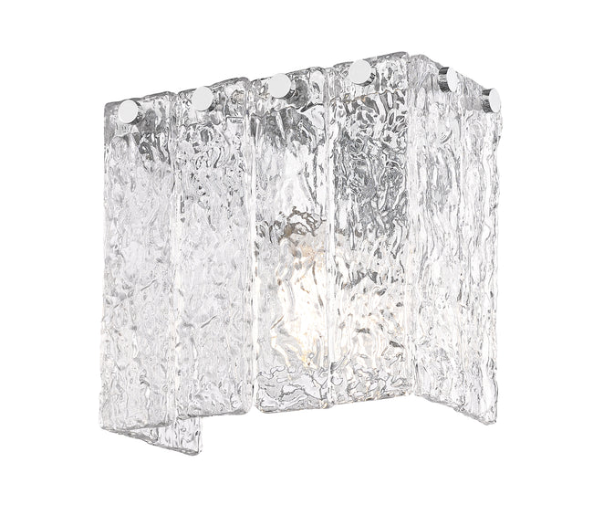 1943-1S-CH - Glacier 1 Light Wall 7" Sconce - Chrome