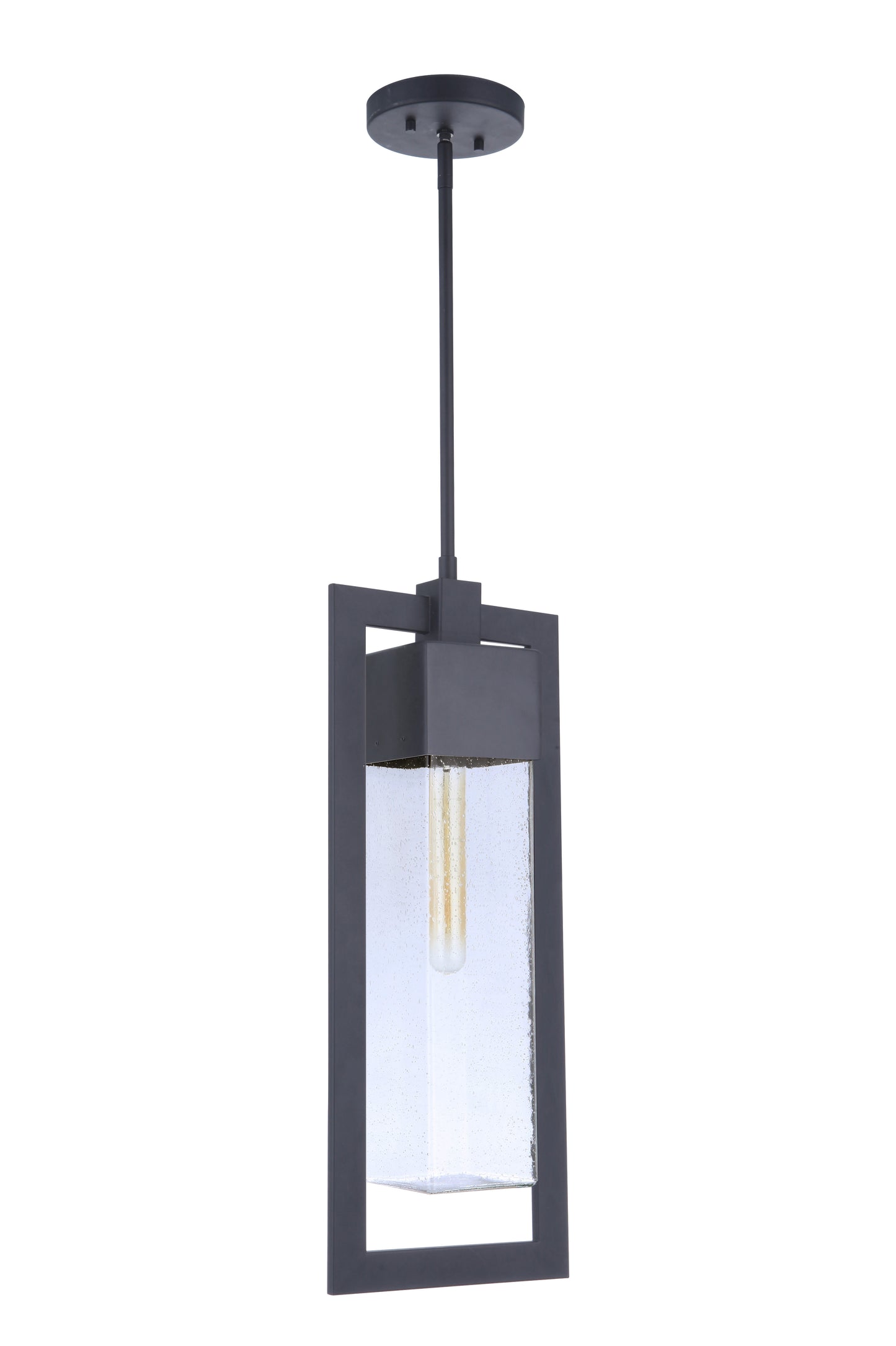 ZA4021-MN - Perimeter 1 Light 8.38" Wide Outdoor Pendant - Midnight