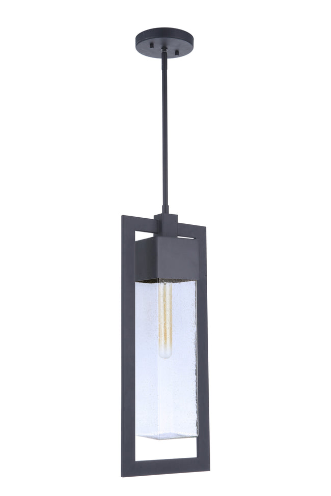 ZA4021-MN - Perimeter 1 Light 8.38" Wide Outdoor Pendant - Midnight