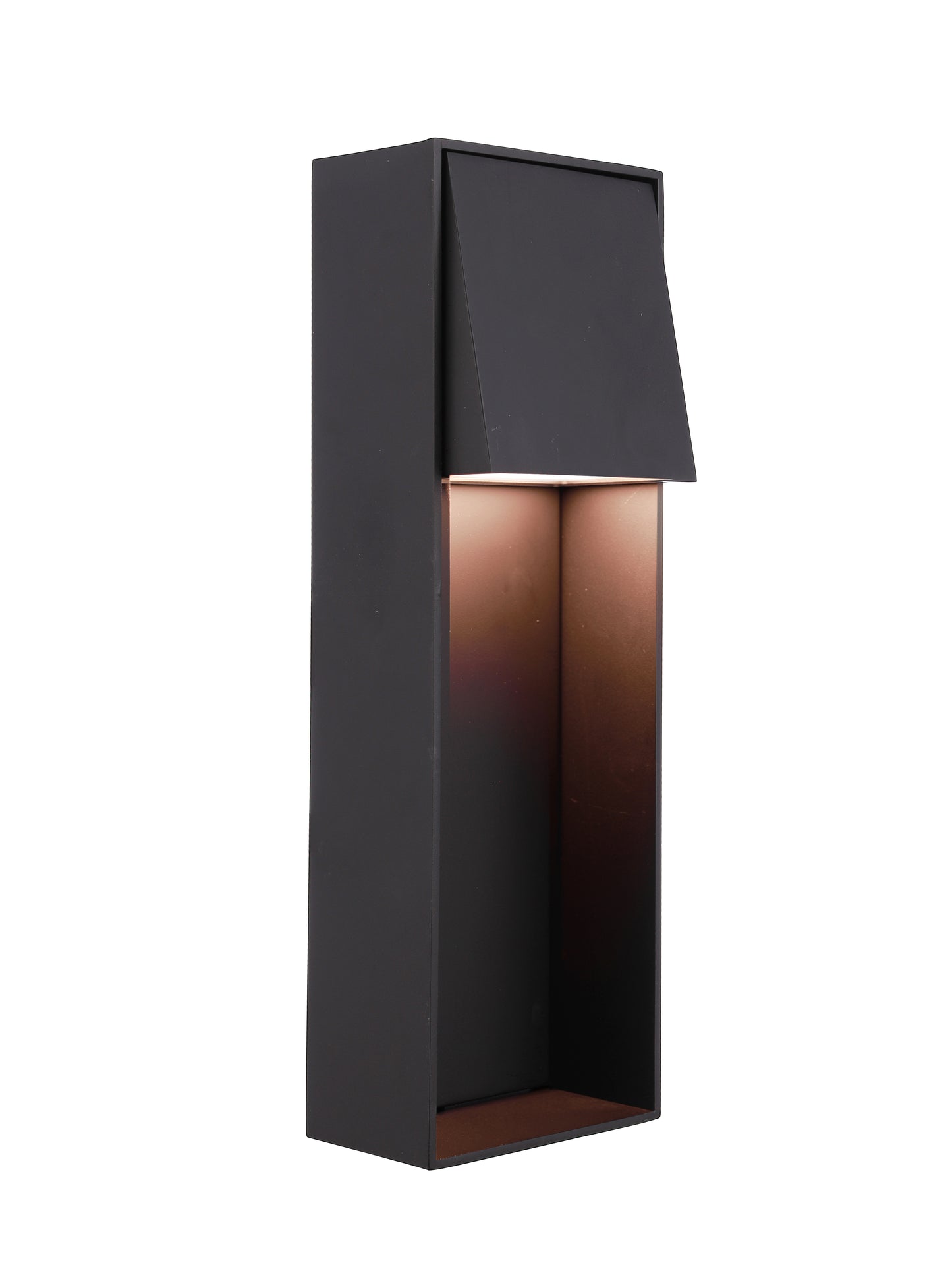 ZA6712-MN-LED - Nook 1 Light 16" High Outdoor Wall Lantern - Midnight