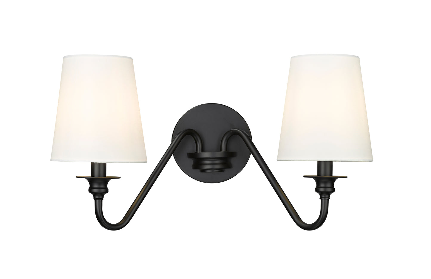 7509-2S-MB - Gianna 2 Light Wall 10" Sconce - Matte Black