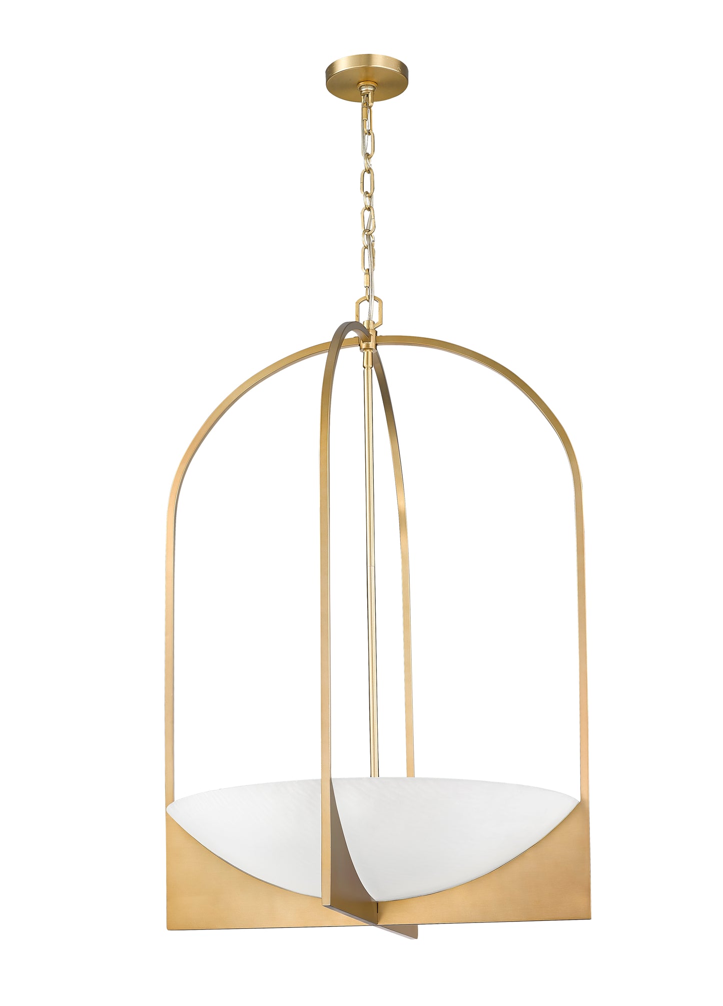1947-38MGLD - Devon 6 Light 24" Chandelier - Modern Gold