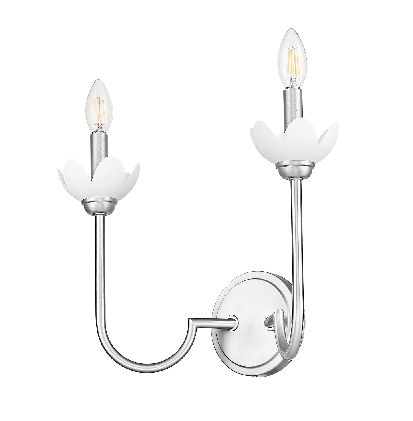 352-2S-BN - Allistair 2 Light Wall 12" Sconce - Brushed Nickel
