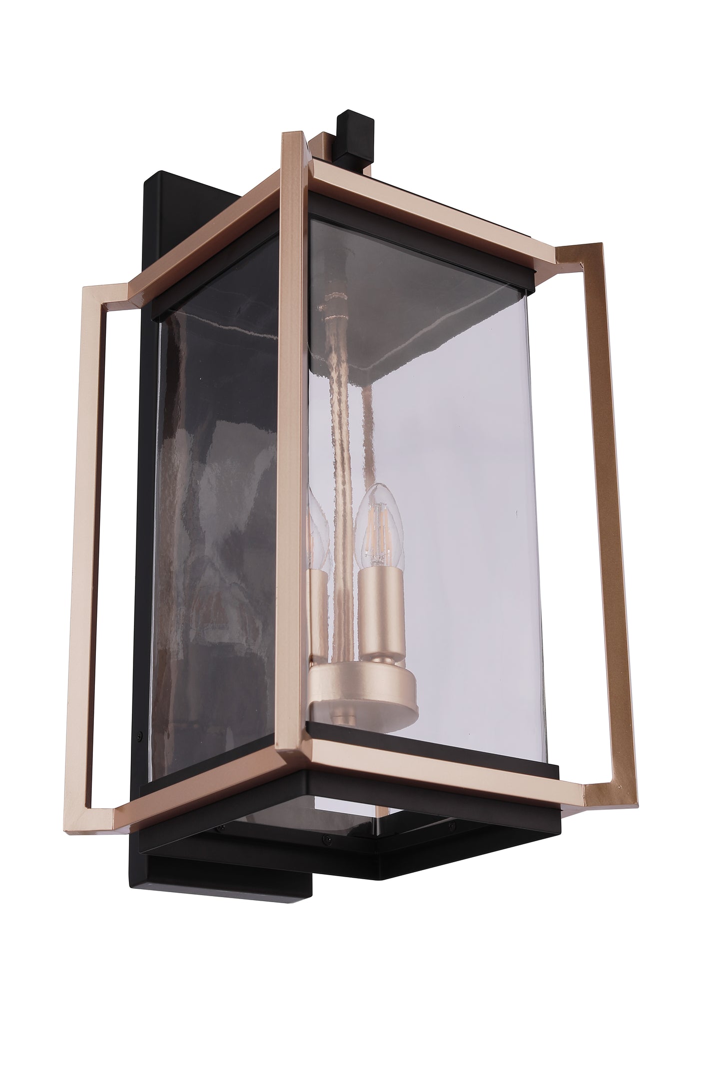 ZA6524-MNSB - Metalwork 4 Light 22" High Outdoor Wall Lantern - Midnight / Satin Brass