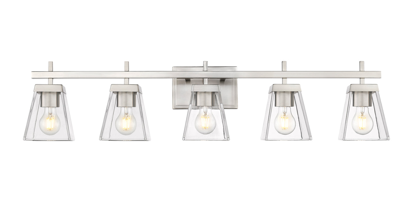 819-5V-BN - Lauren 5 Light 39" Vanity - Brushed Nickel