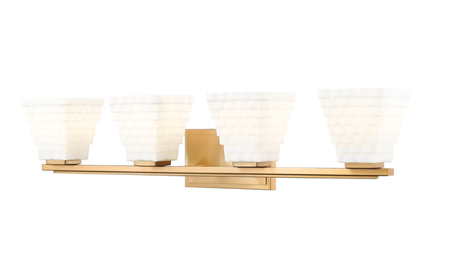 7514-4V-MGLD - Annalise 4 Light 32" Vanity - Modern Gold