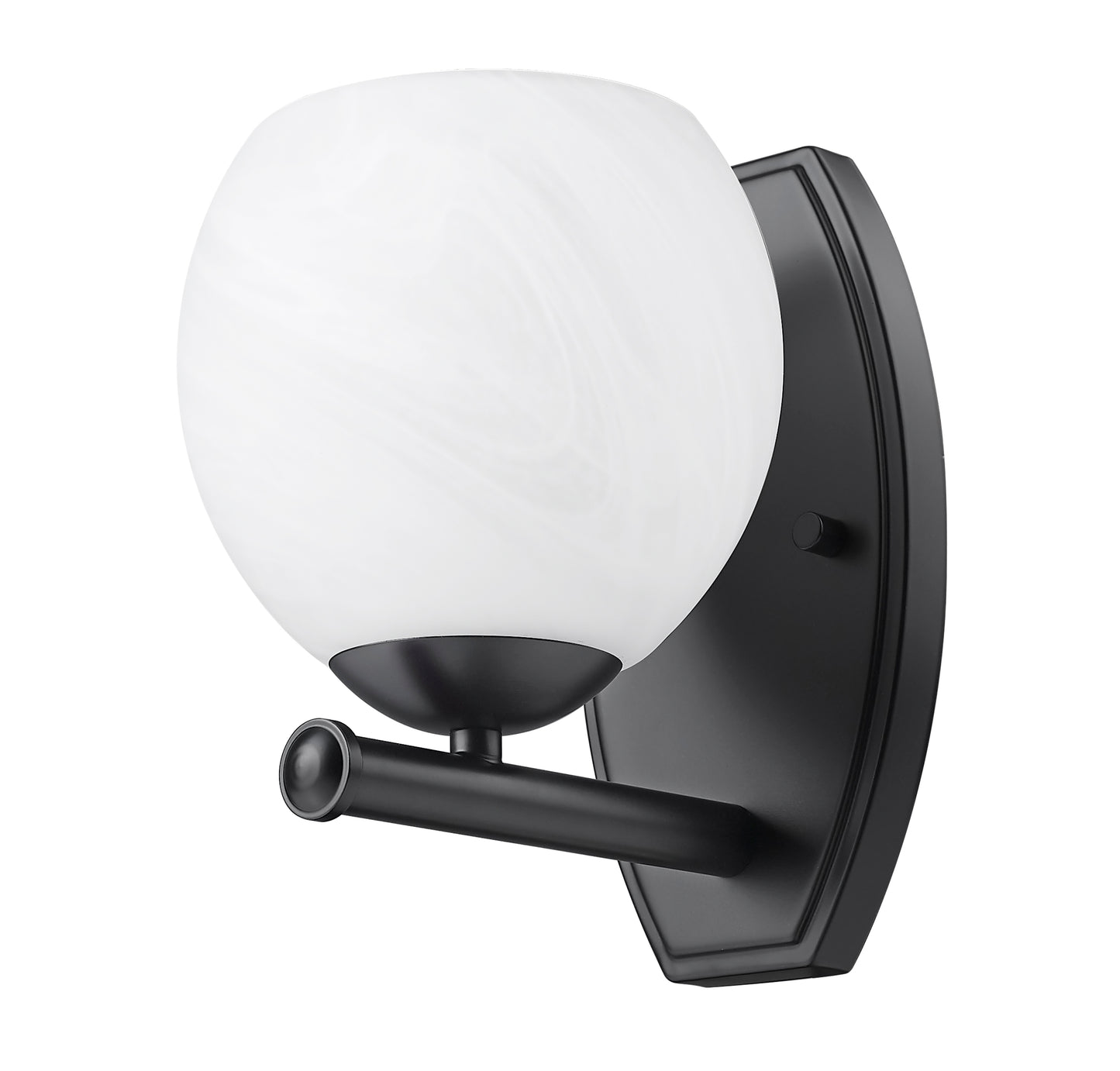 1963-1S-MB - Colette 1 Light Wall 9" Sconce - Matte Black
