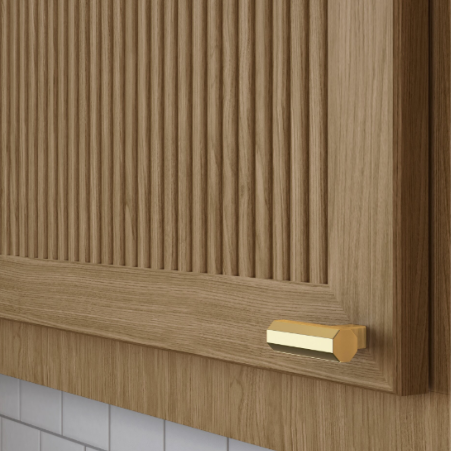 4416003 - 1 1/2"- Octagonal Knob - Polished Brass