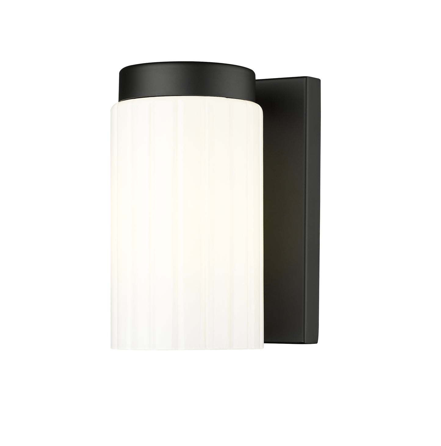 746-1S-MB - Burk 1 Light Wall 7" Sconce - Matte Black