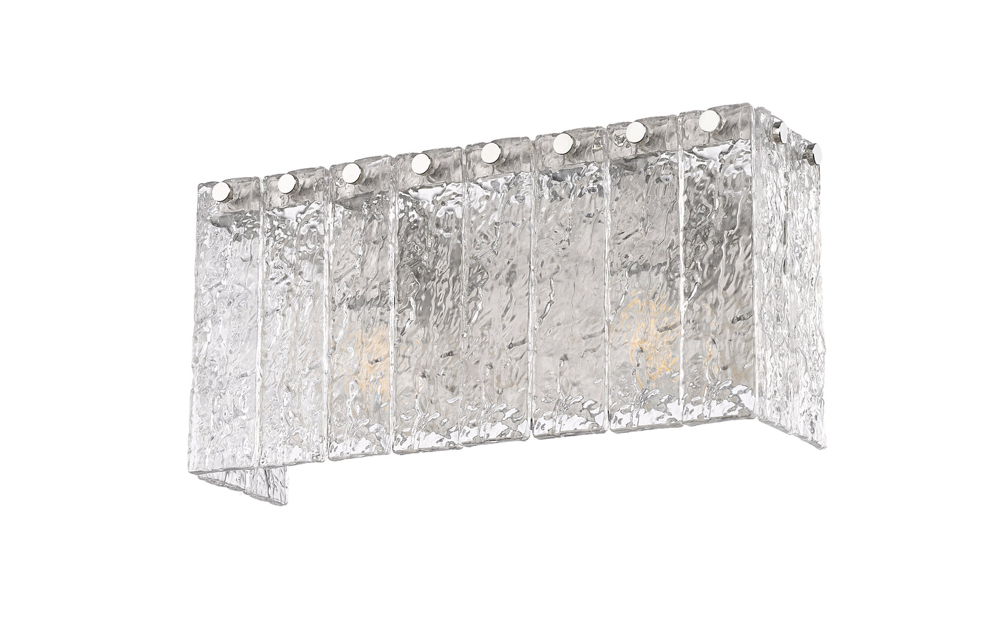 1943-2V-BN - Glacier 2 Light 15" Vanity - Brushed Nickel
