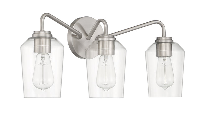 56103-BNK - Shayna 3 Light 22" Wide Vanity Light - Brushed Nickel